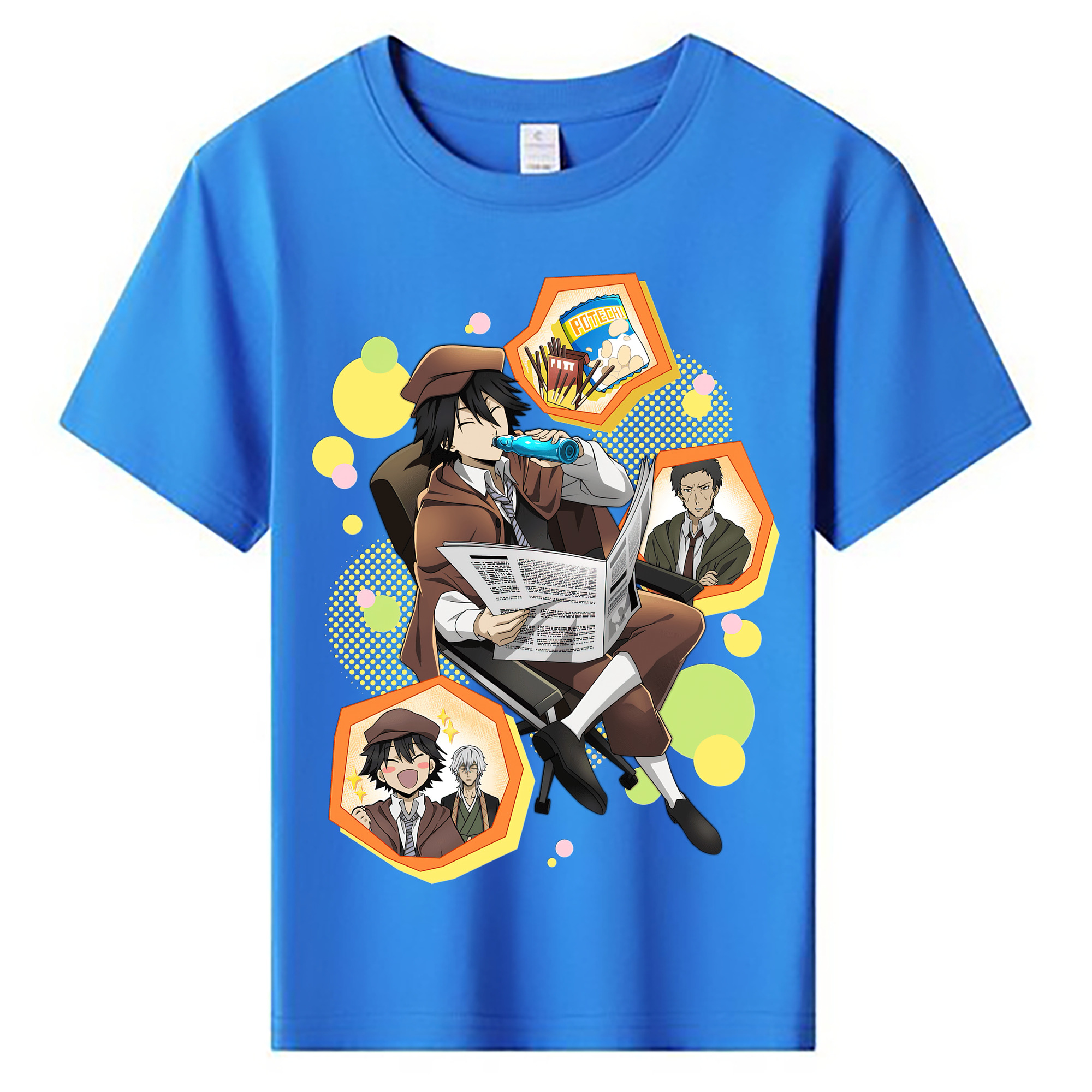 （画像用） 文豪ストレイドッグス Bungo Stray Dogs 綿100％キッズTシャツ（フロントプリント）
